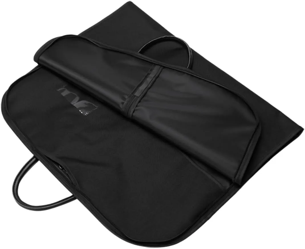 1pc Suit Dust Bag Carrier Door Storage Bag Foldable Packing Man Hanger Folding Garment Bags for Travel Duffle Bag Handles Carry Trifold Rail Suit Bags Straps The Oxford Cloth Black
