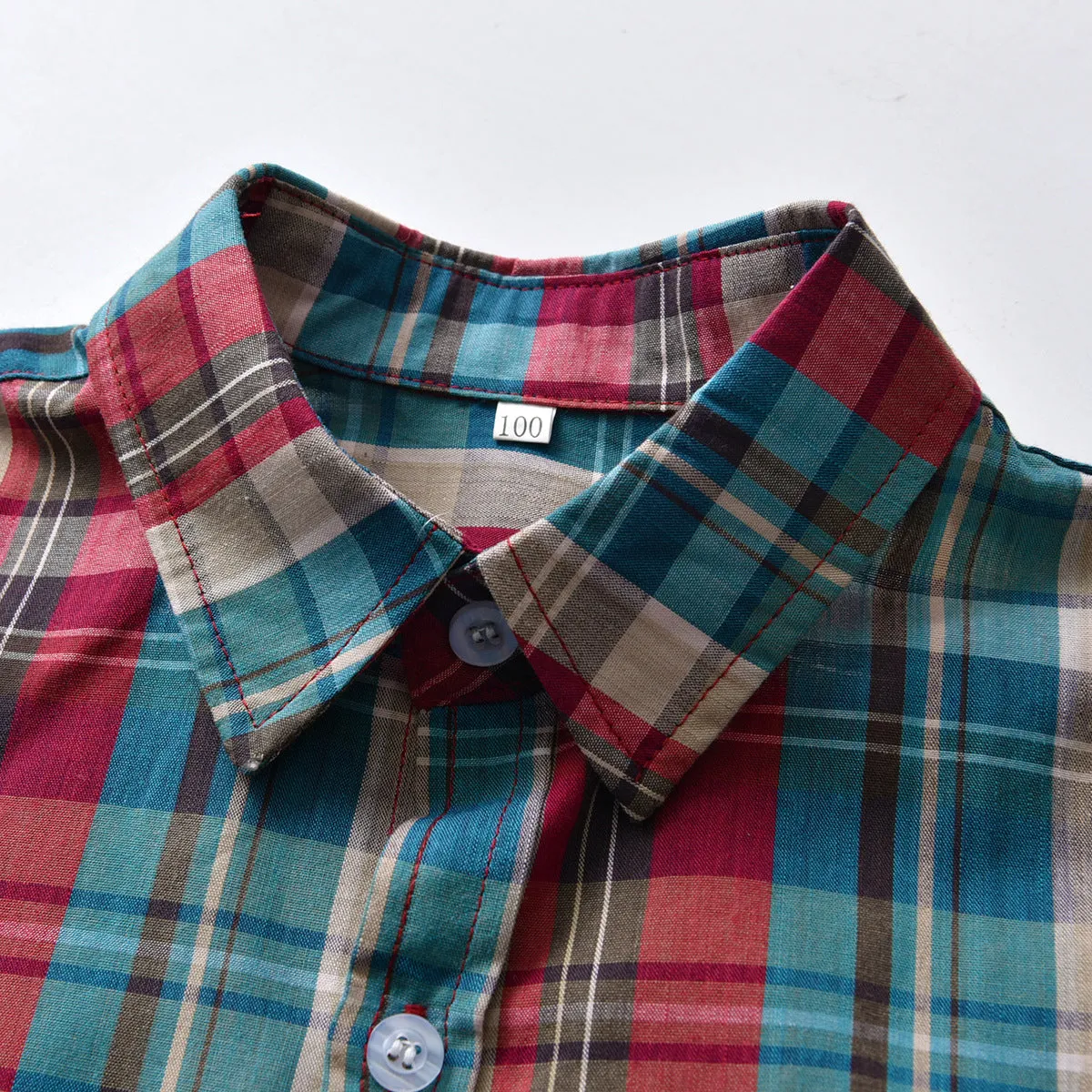 2 Pieces Set Baby Kid Boys Birthday Party Checked Bow Shirts And Solid Color Shorts Wholesale 22053195