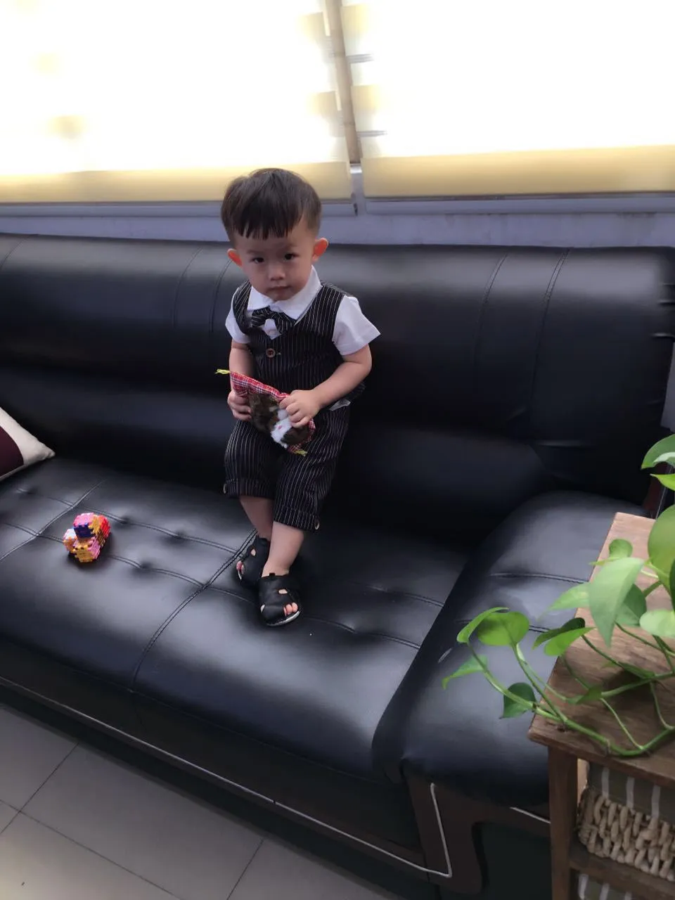 2 Pieces Set Baby Kid Boys Birthday Striped Color-blocking Bow Tops And Shorts Wholesale 22092014