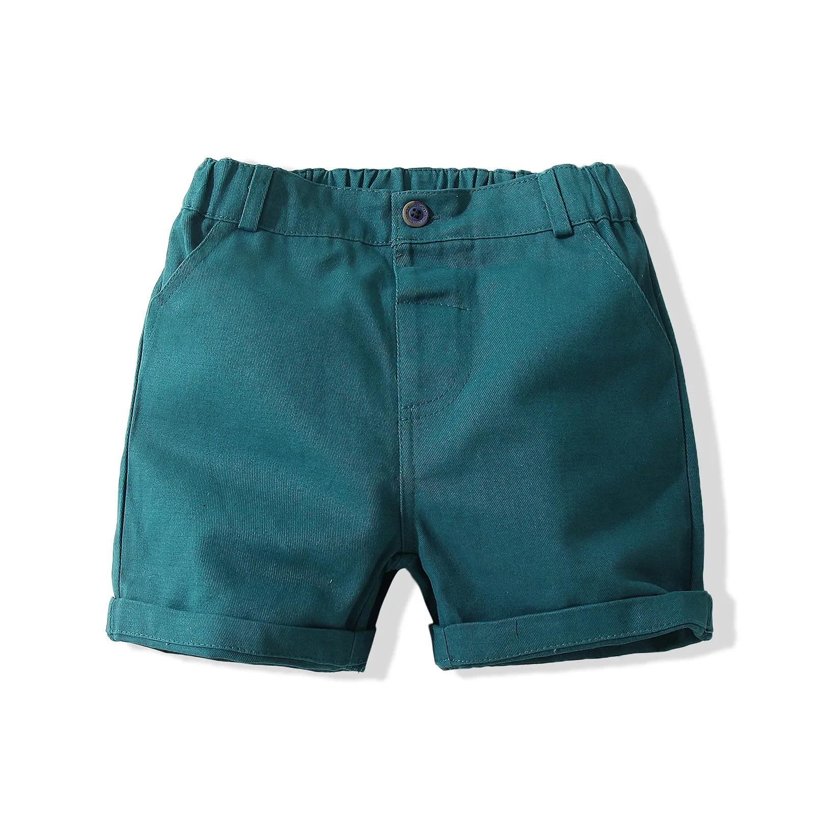 2 Pieces Set Baby Kid Boys Dressy Striped Bow Shirts And Solid Color Shorts Wholesale 220425284