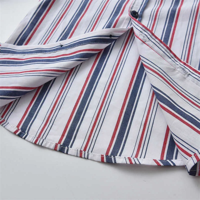 2 Pieces Set Baby Kid Boys Dressy Striped Bow Shirts And Suits Trousers Wholesale 211109433