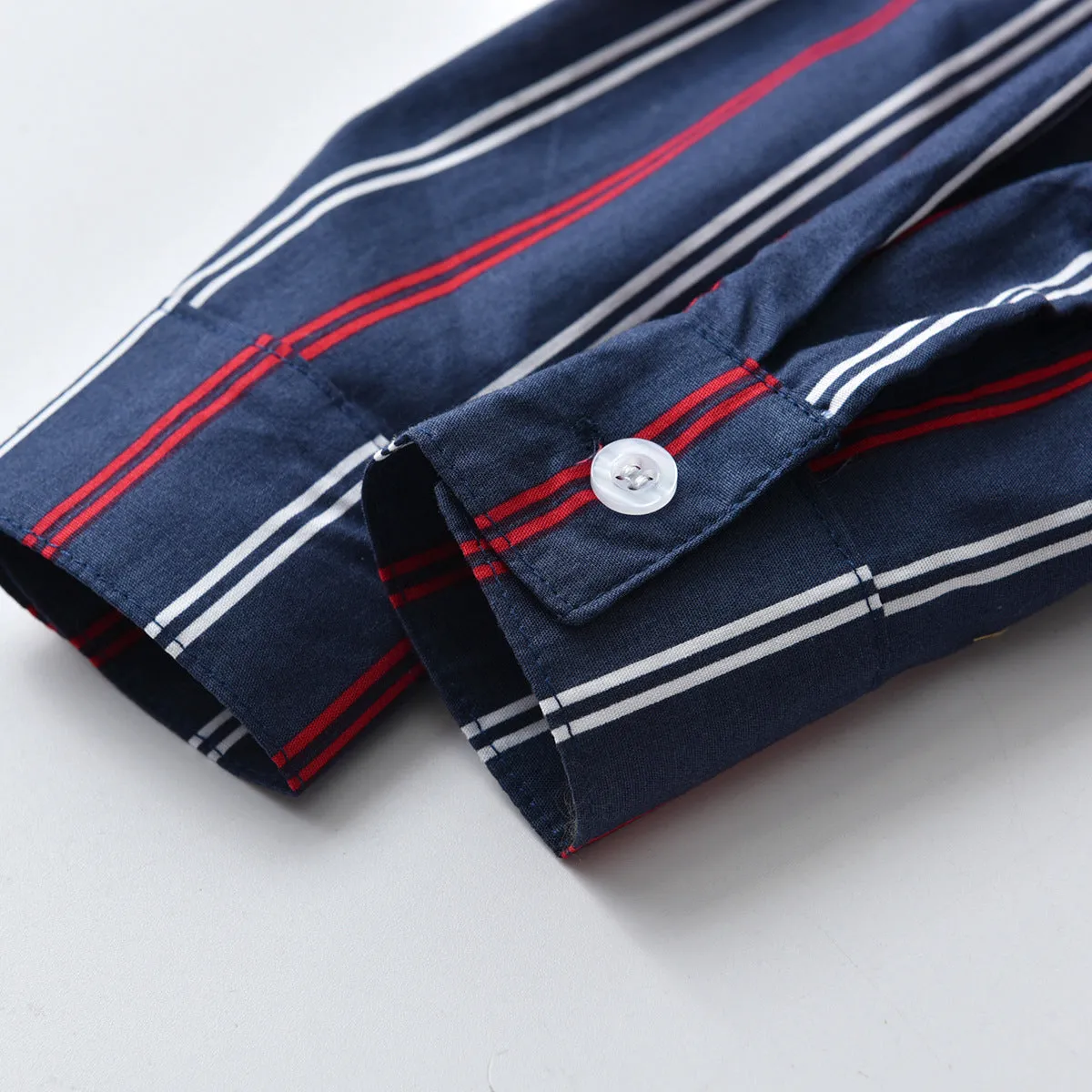 3 Pieces Set Baby Kid Boys Striped Bow Shirts Solid Color Pants And Crochet Sweaters Wholesale 211109284