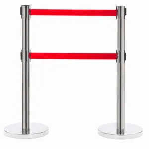 AARCO Products HC-27RD Crowd Control Stanchion