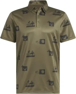 adidas Men's Allover Printed Golf Polo Shirt