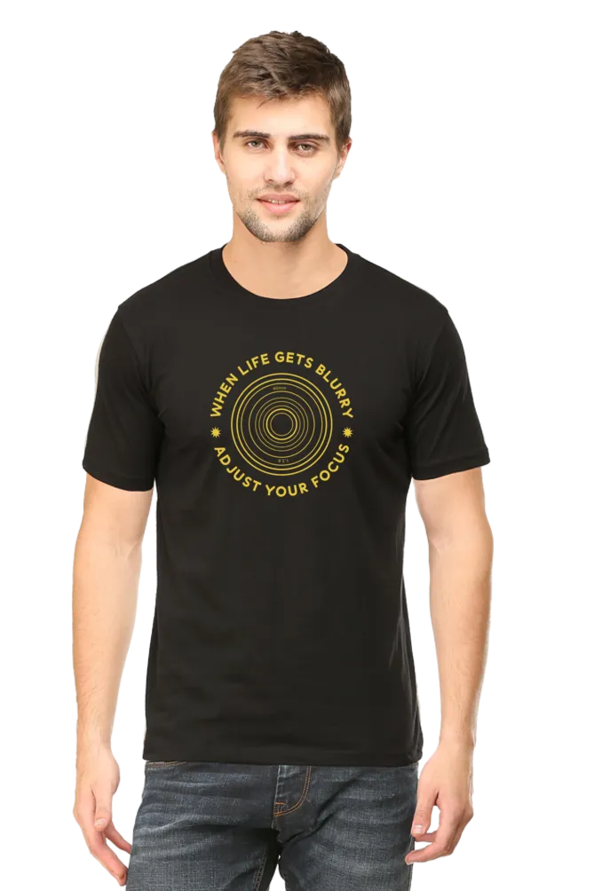 Adjust Your Focus Printed T-shirt for men