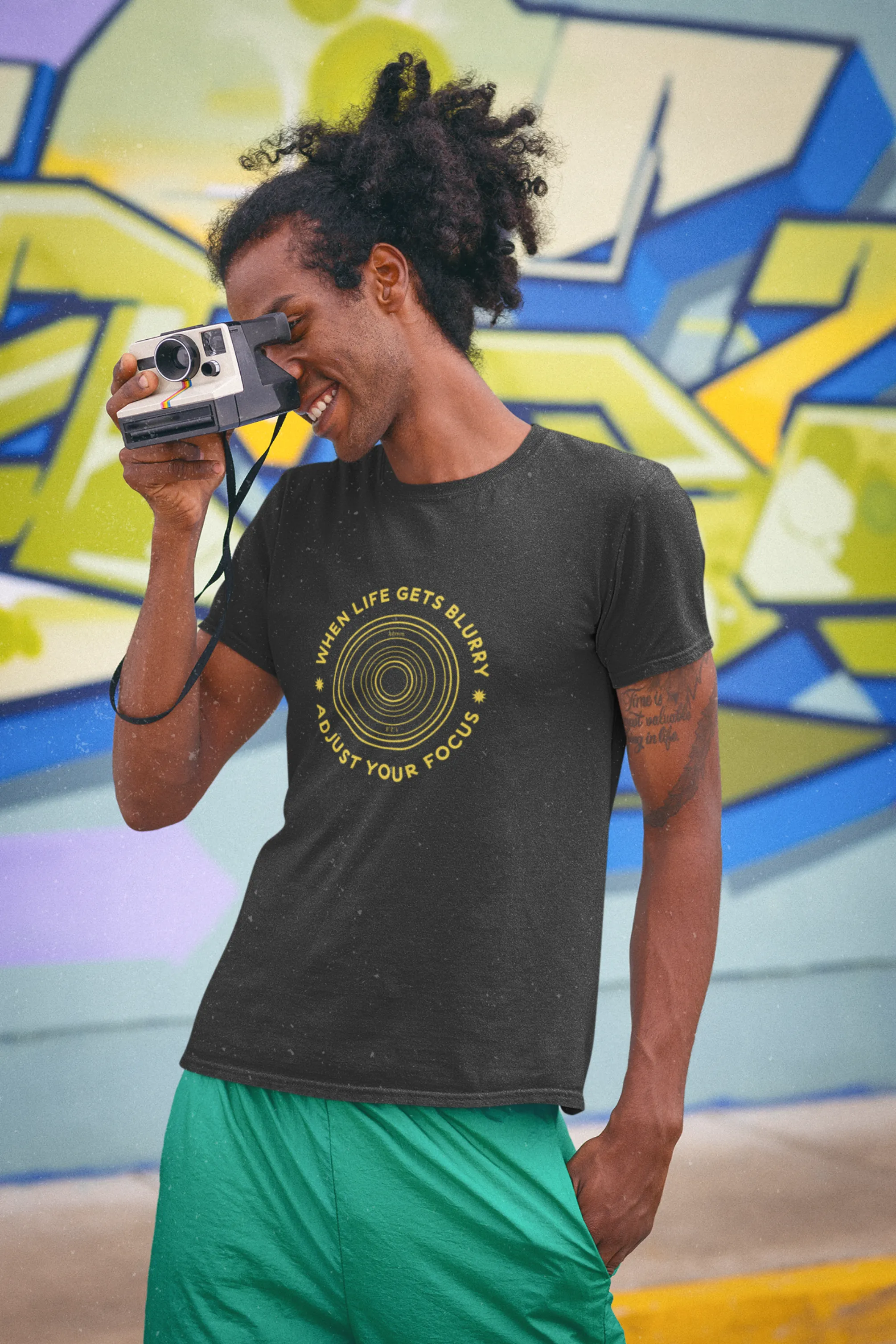 Adjust Your Focus Printed T-shirt for men