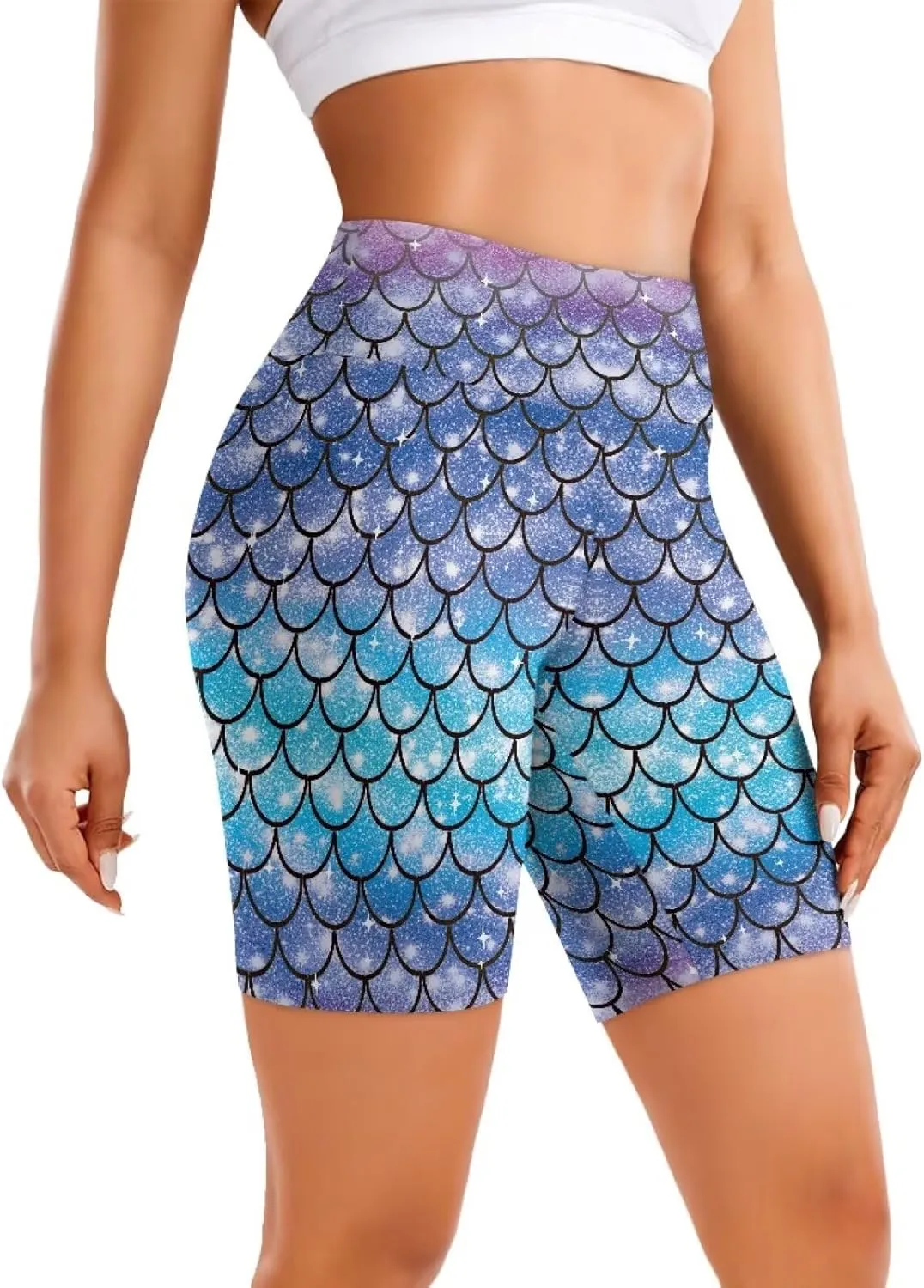 AFPANQZ Yoga Shorts Women's Yoga Slimming Seamless Legging Spring Summer Athletic Yoga Pants Seamless Stretch Pants