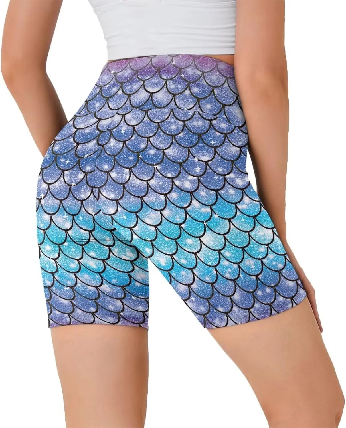 AFPANQZ Yoga Shorts Women's Yoga Slimming Seamless Legging Spring Summer Athletic Yoga Pants Seamless Stretch Pants