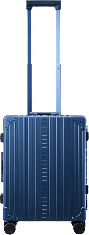All Aluminum Lightweight 21" International Carry-On Hardside Luggage with Durable Hardshell, TSA Approved Heavy Duty Spinner Wheels, Rolling Travel Bag for Airplane, Premium Suitcase (Sapphire)