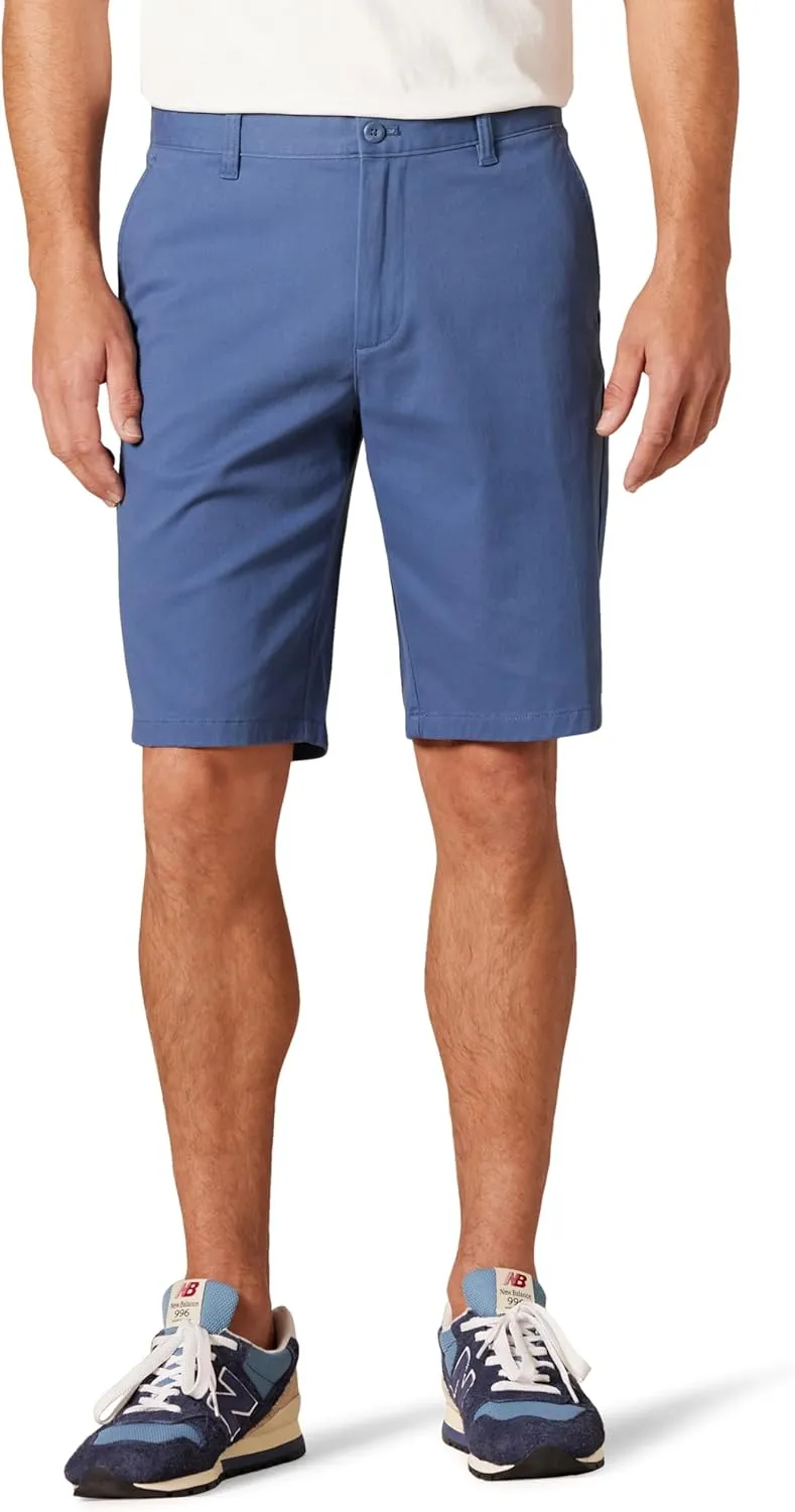 Amazon Essentials Men's Slim-Fit 11" Flat-Front Comfort Stretch Chino Short