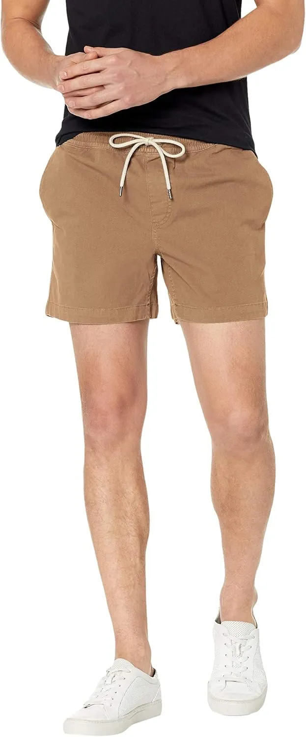 Amazon Essentials Men's Slim-Fit 5" Pull-on Comfort Stretch Canvas Short (Previously Goodthreads)