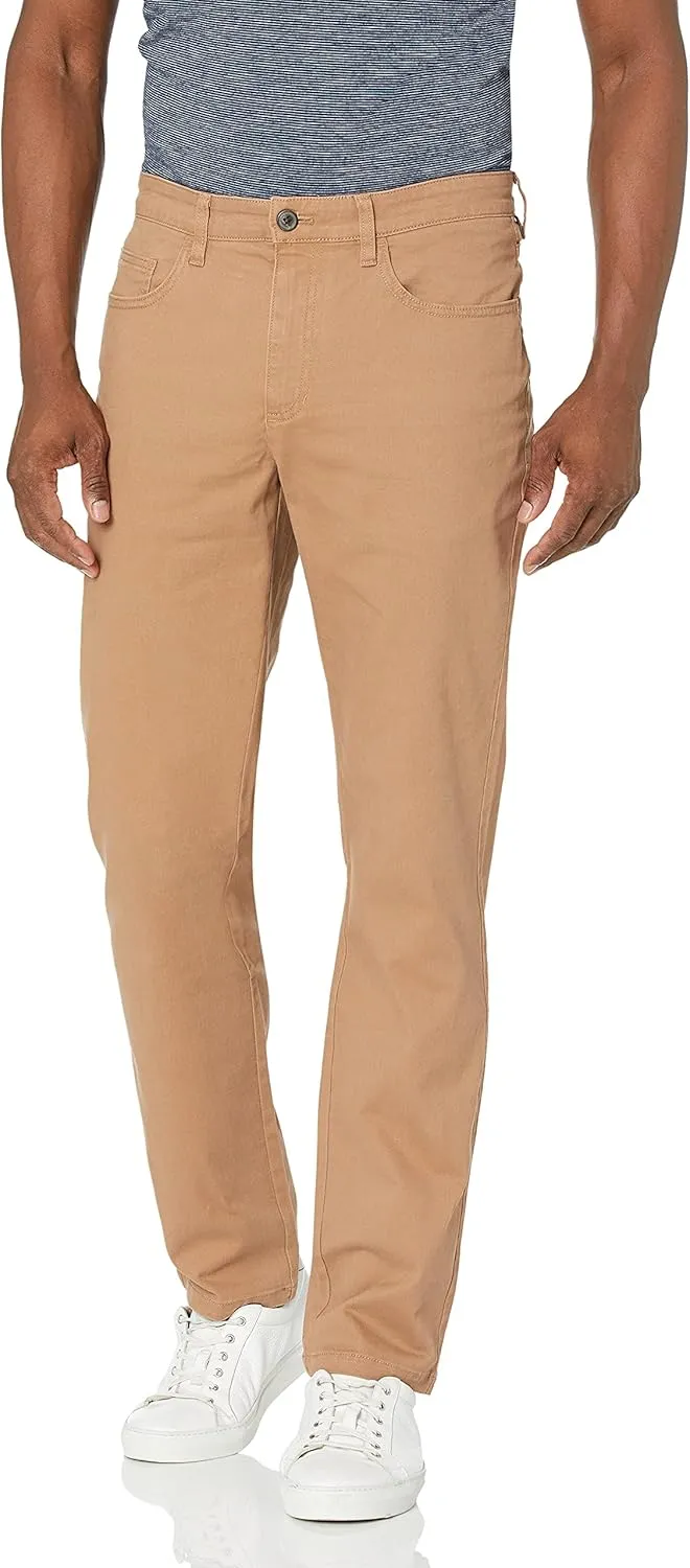 Amazon Essentials Men's Straight-Fit 5-Pocket Comfort Stretch Chino Pant (Previously Goodthreads)