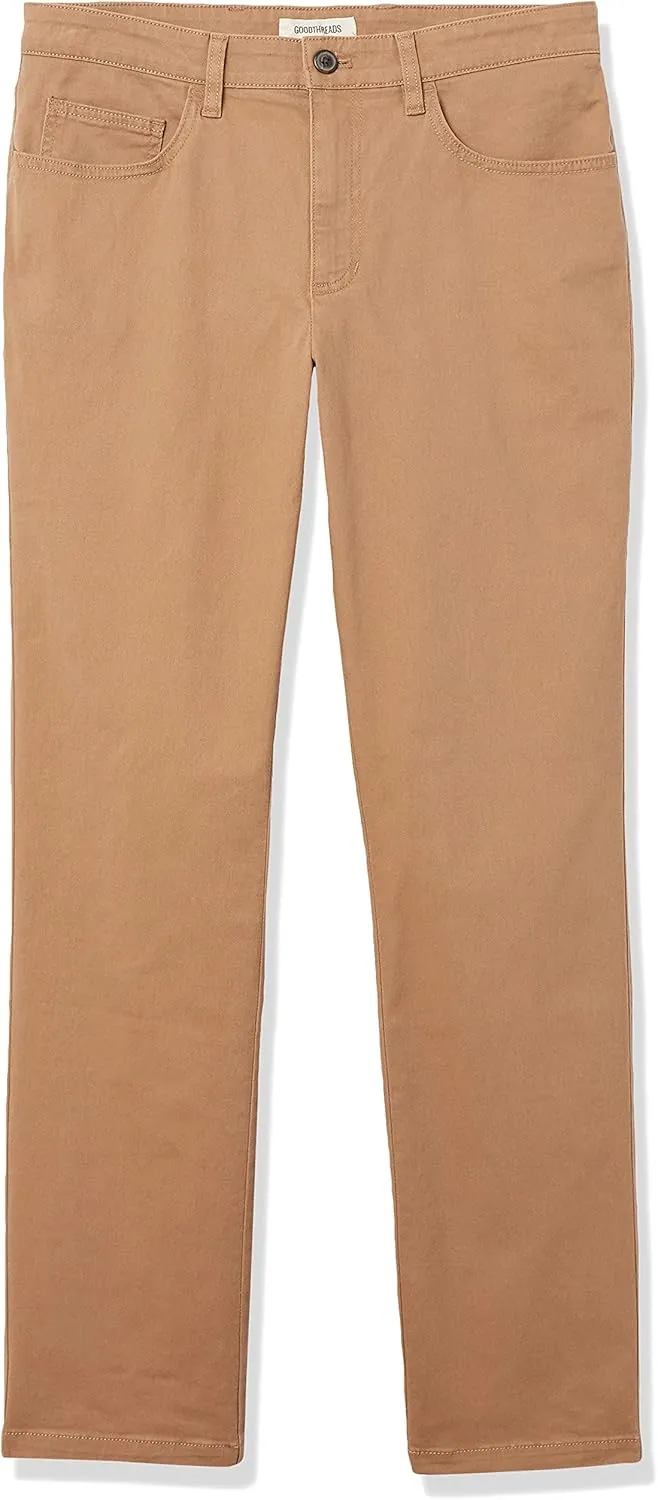 Amazon Essentials Men's Straight-Fit 5-Pocket Comfort Stretch Chino Pant (Previously Goodthreads)
