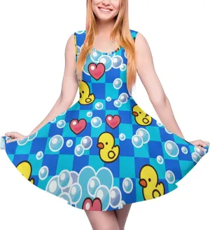 AMRANDOM Womens Summer Sundress Hawaii Beach Sleeveless Dress, XS-5XL