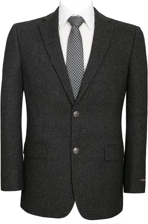 AMY ZHU Men's Sport Coat Classic Fit Stretch Blazer 2 Button Suit Jacket