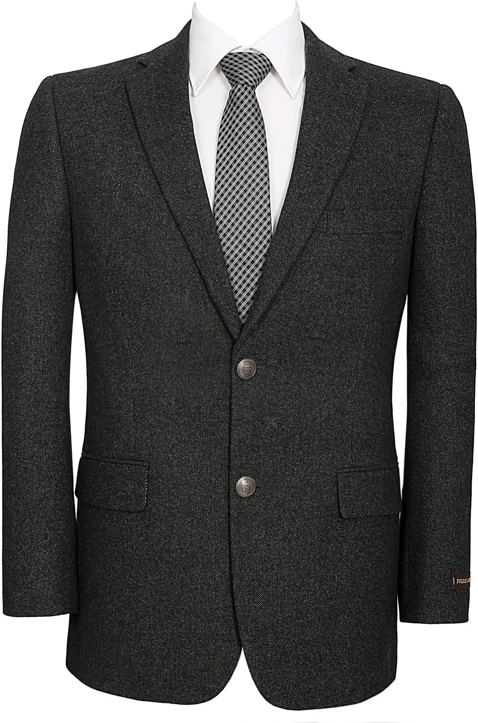 AMY ZHU Men's Sport Coat Classic Fit Stretch Blazer 2 Button Suit Jacket
