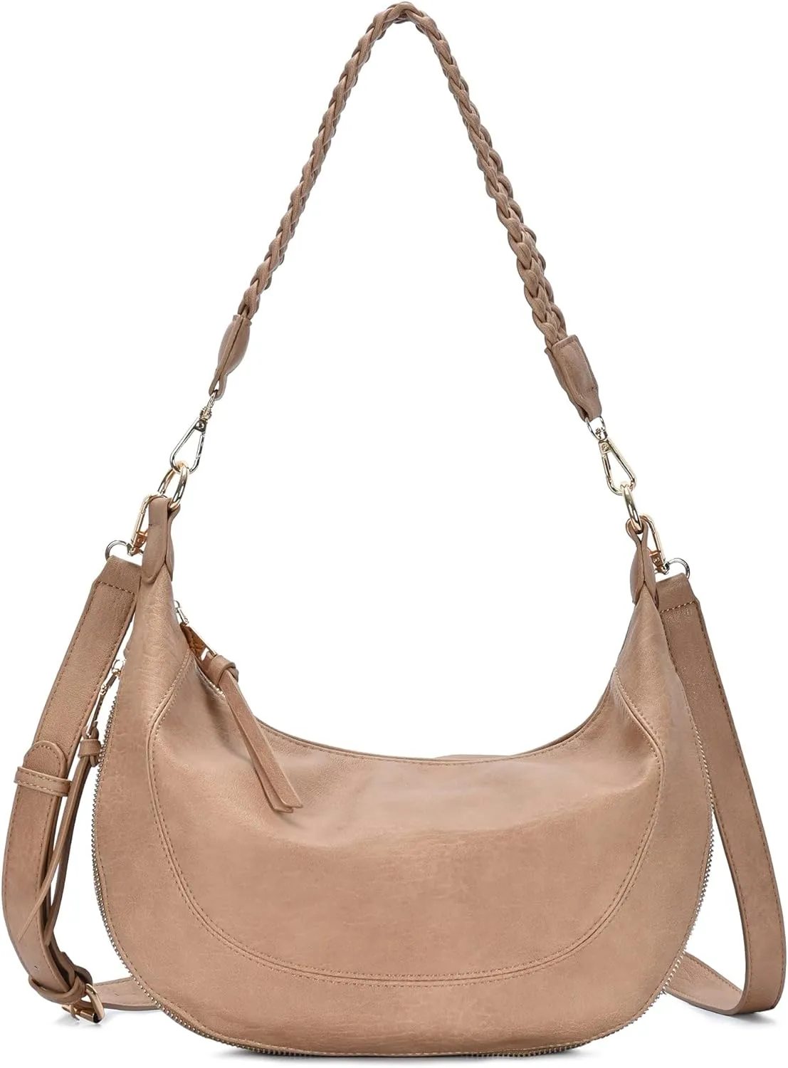 Antik Kraft Noelia Shoulder Crossbody Hobo | Vegan Leather Handbag with Adjustable Strap | Versatile and Stylish Everyday Bag