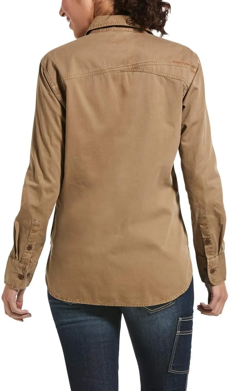 Ariat Women's Rebar Washed Twill Work Shirt