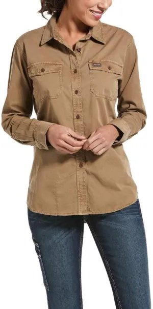 Ariat Women's Rebar Washed Twill Work Shirt