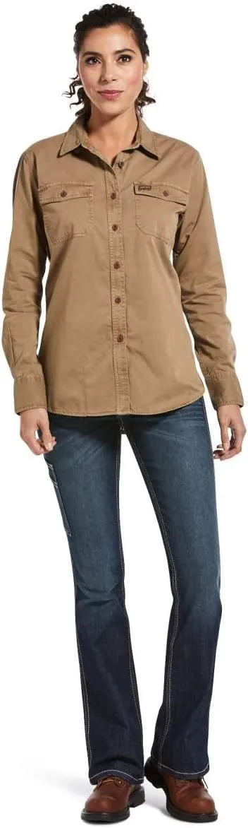 Ariat Women's Rebar Washed Twill Work Shirt