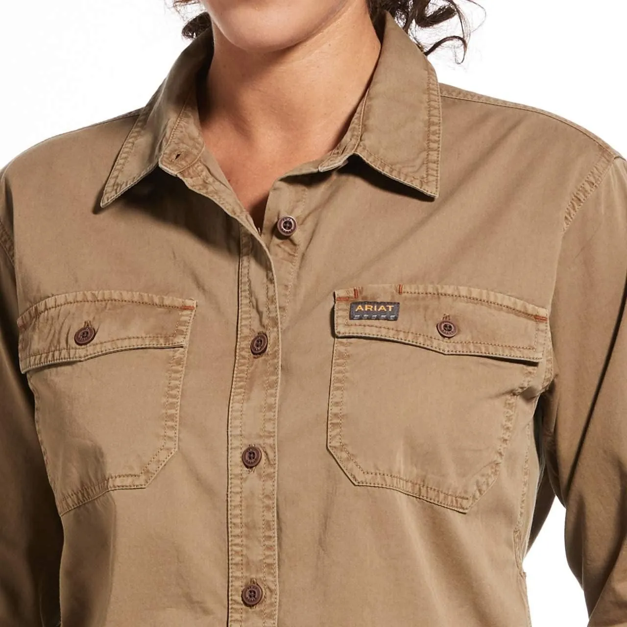 Ariat Women's Rebar Washed Twill Work Shirt