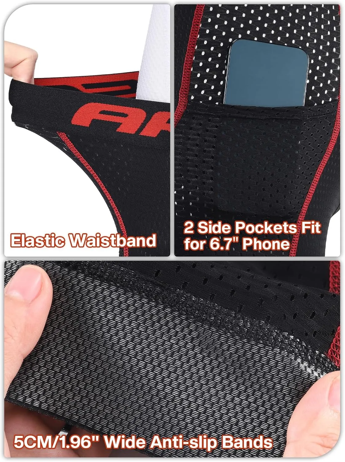 ARSUXEO Cycling Underwear Men With Pockets 4D Padded Bike Shorts Bicycle Biking Cycling Shorts