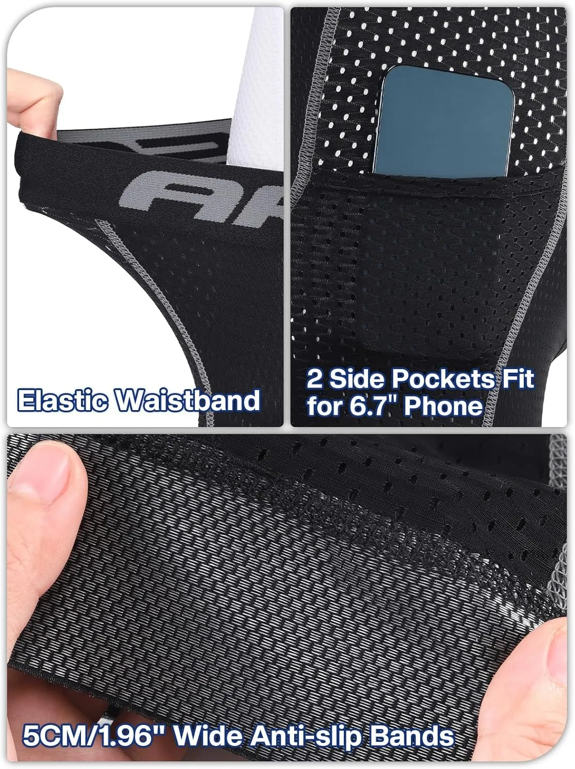 ARSUXEO Cycling Underwear Men With Pockets 4D Padded Bike Shorts Bicycle Biking Cycling Shorts
