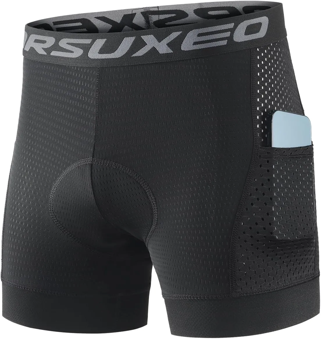 ARSUXEO Cycling Underwear Men With Pockets 4D Padded Bike Shorts Bicycle Biking Cycling Shorts