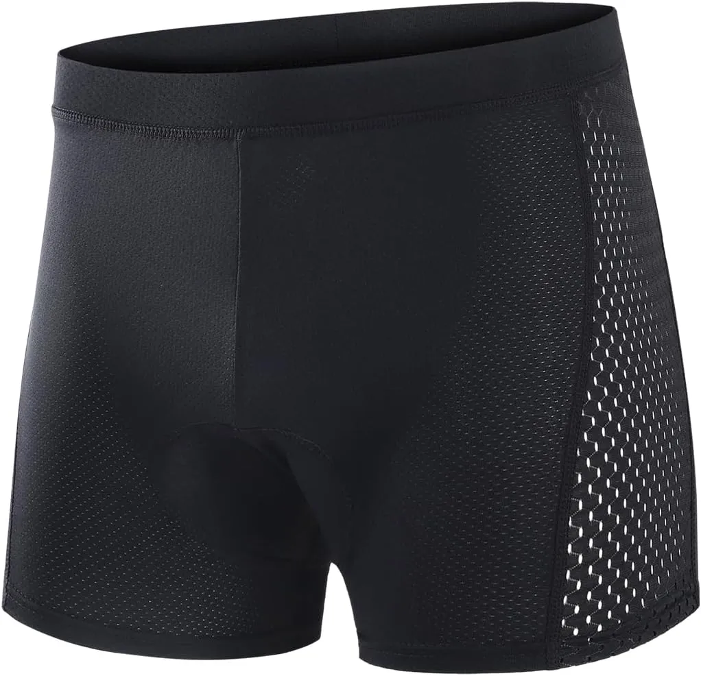 ARSUXEO Men's Cycling Underwear 4D Padded Bike Shorts Bicycle Biking Cycling Shorts with Padding Mountain Bike Liner