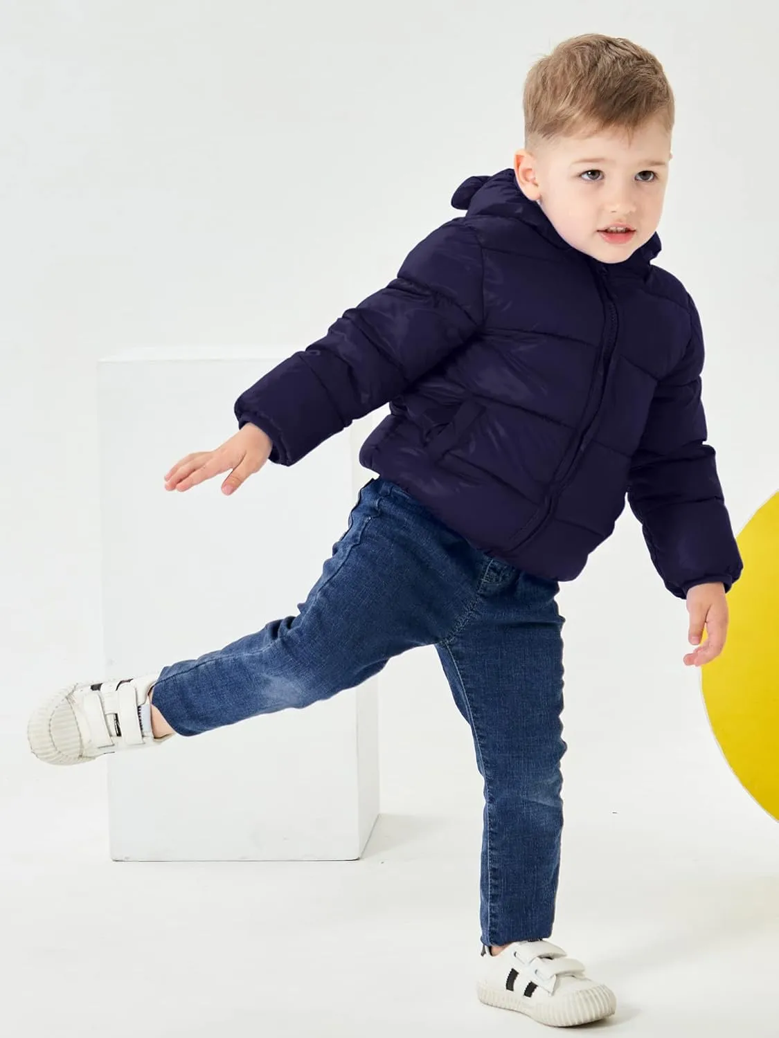 ARTMINE Baby Toddler Boys Girls Winter Down Coats with Hoods, 12M - 5Y