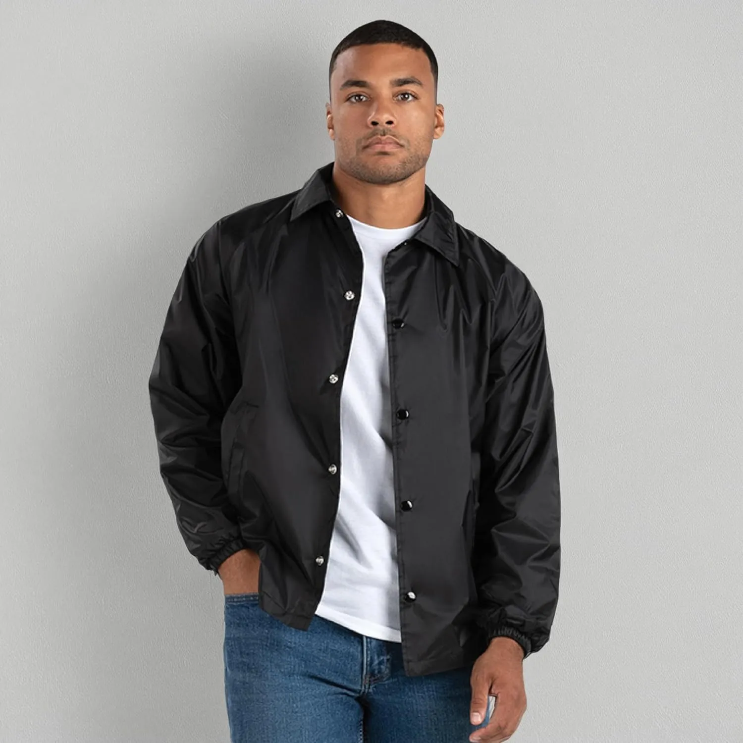 Augusta Sportswear Men's Nylon Coach's Jacket/Lined