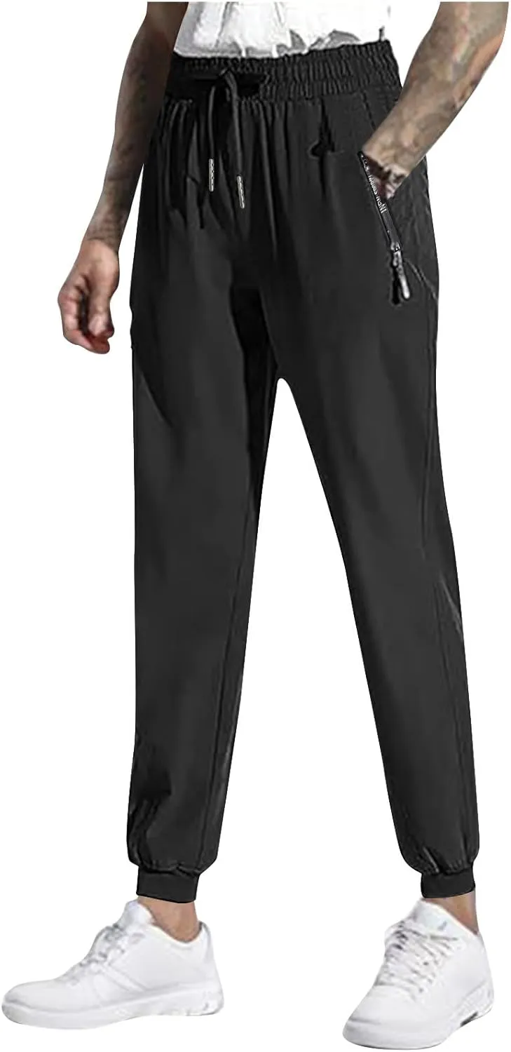 Baggy Pants for Men,Men Summer Athletic Hiking Cargos Pants Outdoor Sports Utility Joggers Mens Casual Cargo Pants