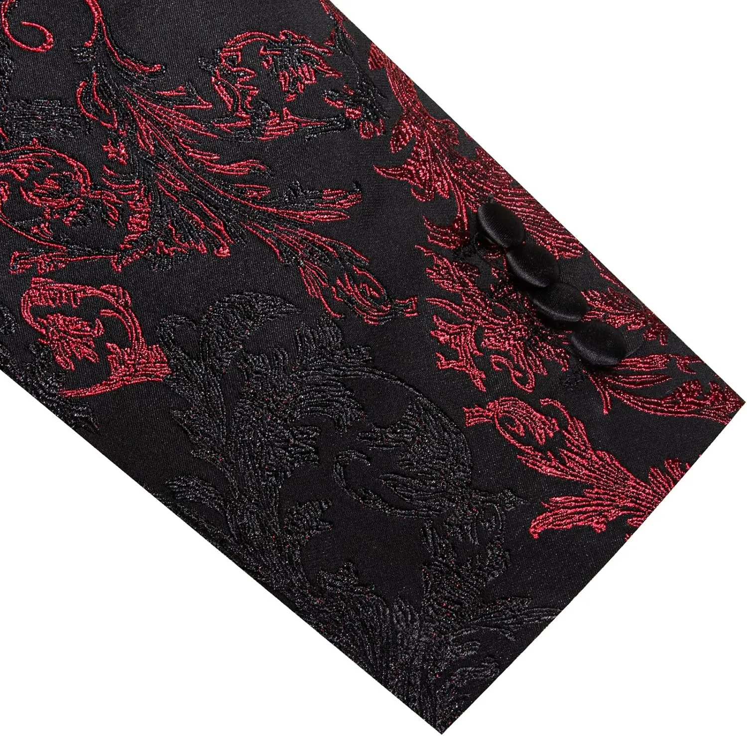 Barry. Wang Men's Sport Coats & Blazers Flower Suit Jacket 1 Button Paisley Tuxedo Mardi Gras Carnival Parade Gift