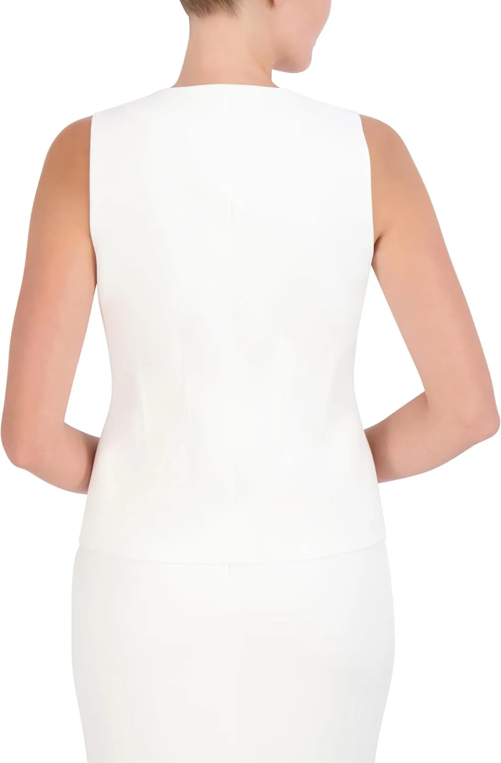 BCBGMAXAZRIA womens Sleeveless V Neck Vest