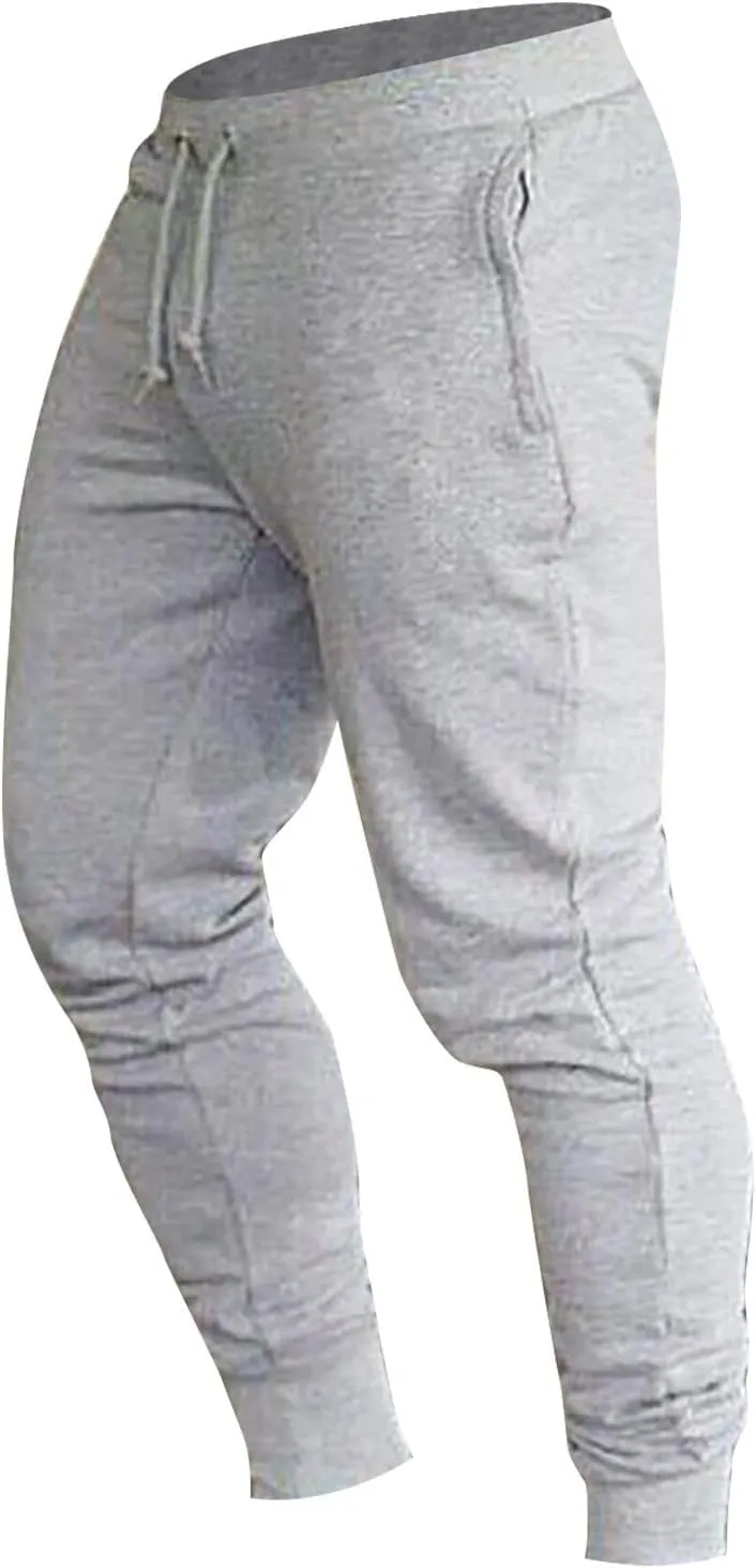 Big and Tall Sweatpants for Men Zip Pockets Men Bottoms Joggers Lounge Pants Tracksuit Jog Bottom Fleece Zip Pockets