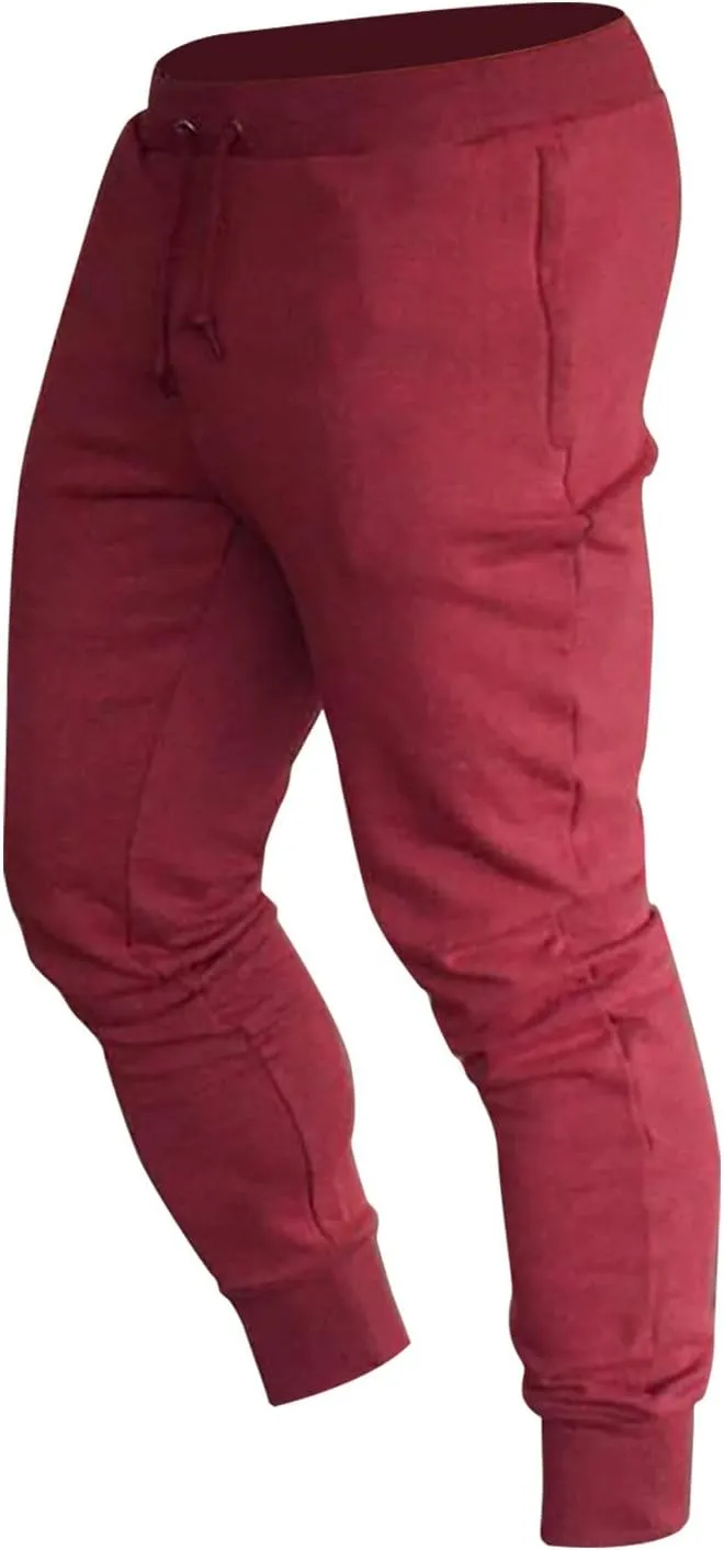 Big and Tall Sweatpants for Men Zip Pockets Men Bottoms Joggers Lounge Pants Tracksuit Jog Bottom Fleece Zip Pockets