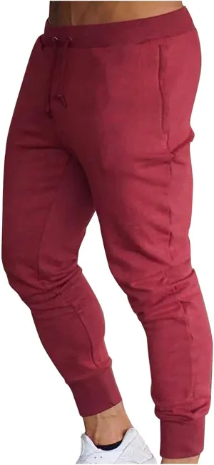 Big and Tall Sweatpants for Men Zip Pockets Men Bottoms Joggers Lounge Pants Tracksuit Jog Bottom Fleece Zip Pockets