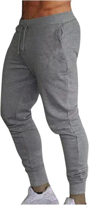 Big and Tall Sweatpants for Men Zip Pockets Men Bottoms Joggers Lounge Pants Tracksuit Jog Bottom Fleece Zip Pockets