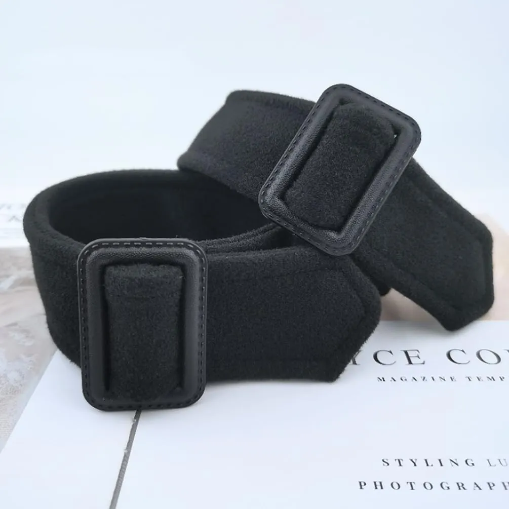 Black Tweed Coat Sleeve Band Faux Wool Cuff Straps Replacement for Winter Thick Trench Coat Jacket