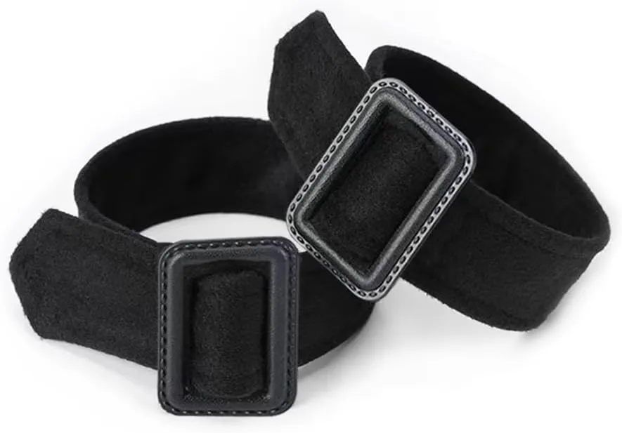 Black Tweed Coat Sleeve Band Faux Wool Cuff Straps Replacement for Winter Thick Trench Coat Jacket
