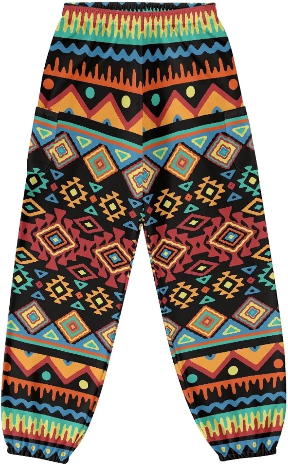 Boho Pants for Women Trendy Harem Pants with Pockets High Waist Yoga Pants Soft Athletic Pants Casual Activewear