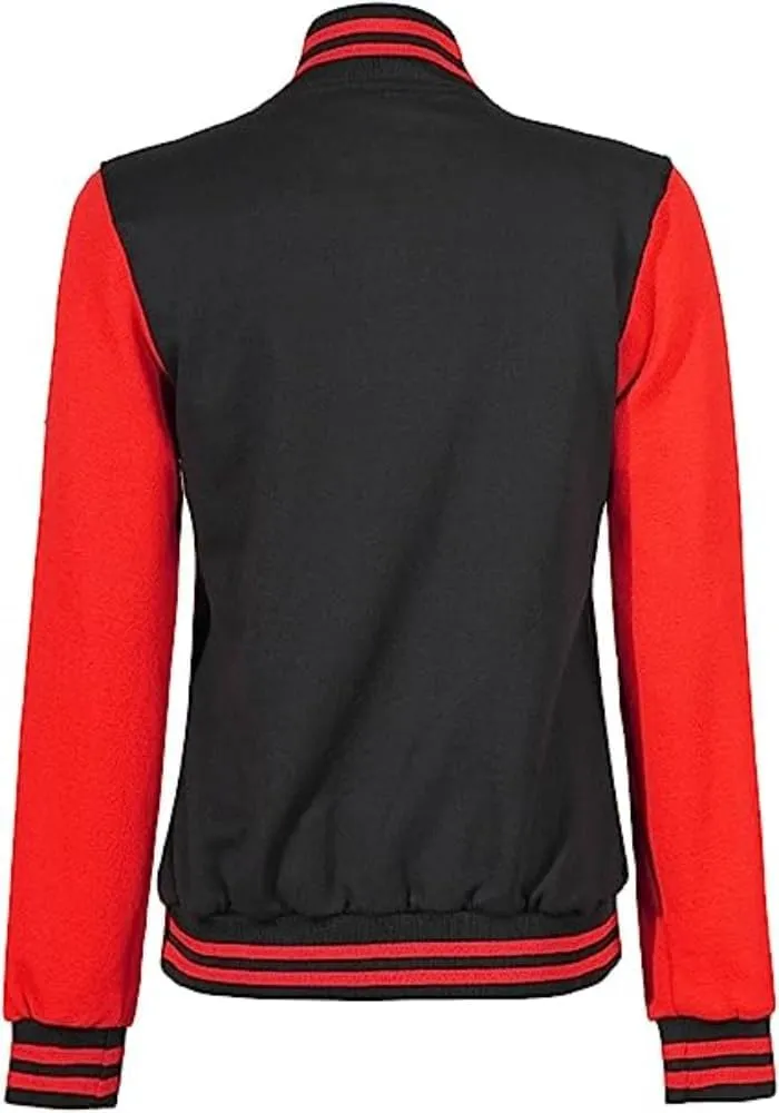 Bomber Varsity Jacket Women - Classic Letterman Jacket Woman in both Standard and Cropped Women Jacket Style