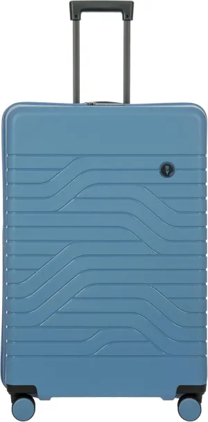 Bric's B|Y Ulisse Spinner Suitcase - 31" Inch Carry-On Luggage - Hard Exterior and TSA-Approved Lock - Grey Blue