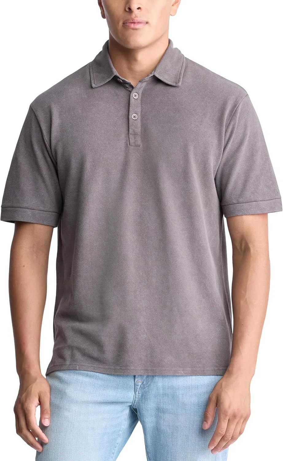Buffalo David Bitton Men's Short Sleeve Light Weight Pique Polo