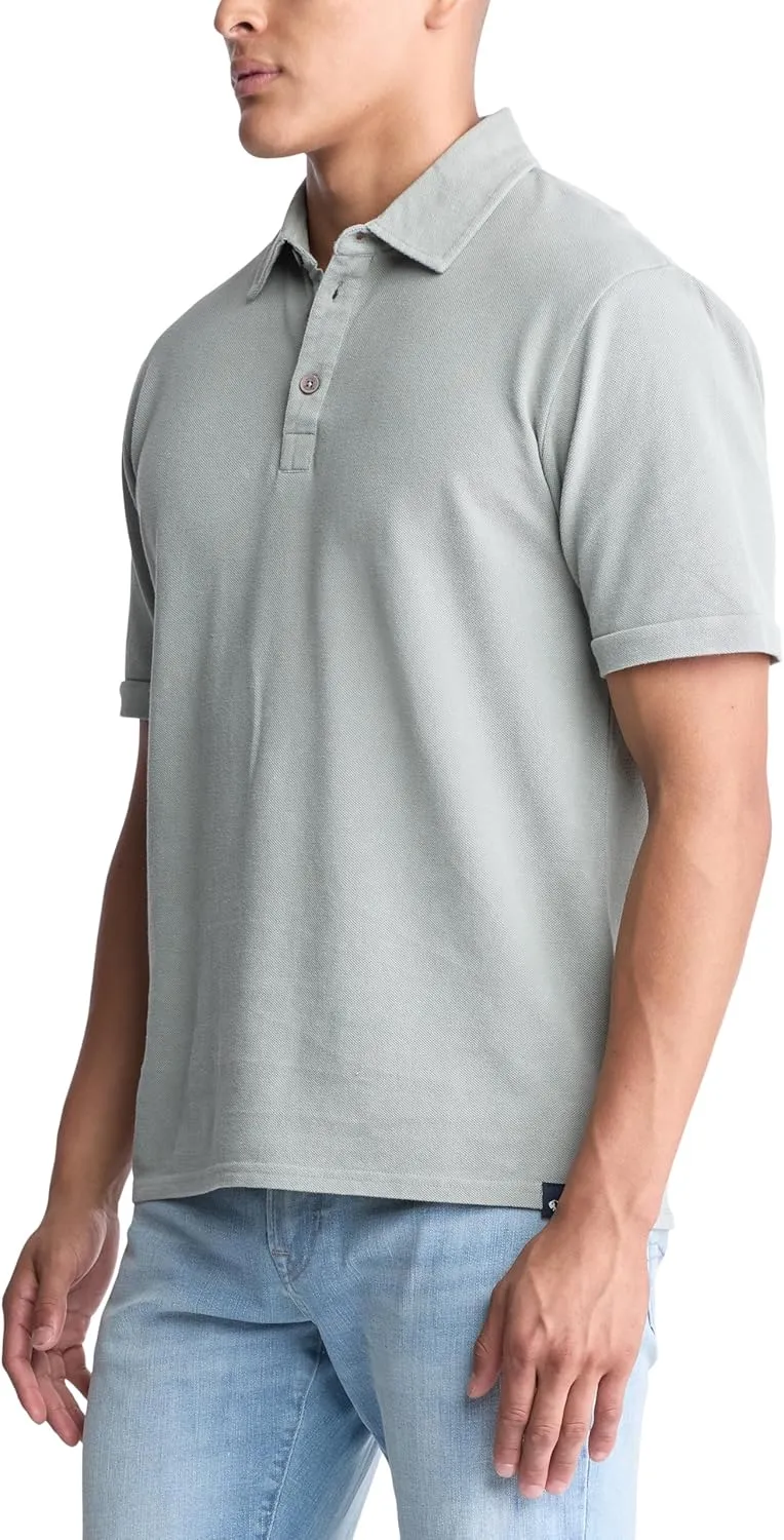Buffalo David Bitton Men's Short Sleeve Light Weight Pique Polo