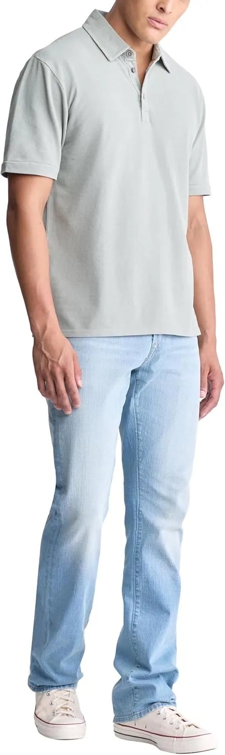 Buffalo David Bitton Men's Short Sleeve Light Weight Pique Polo