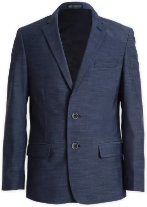 Calvin Klein Boys' Blazer Suit Jacket, 2 Single Breasted Closure, Buttoned Cuffs & Front Flap Pockets