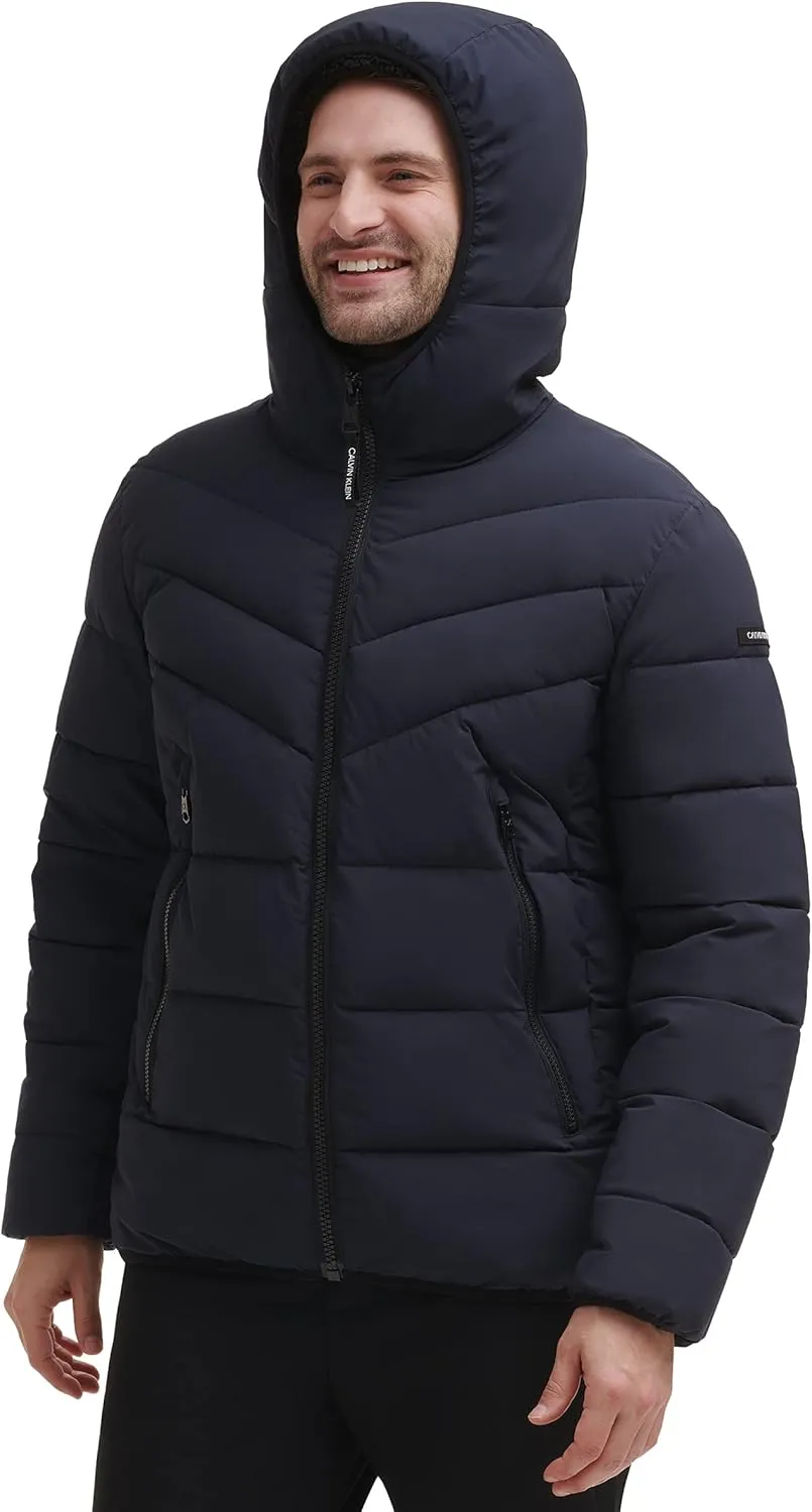 Calvin Klein Men's Snap Front Puffer Jacket