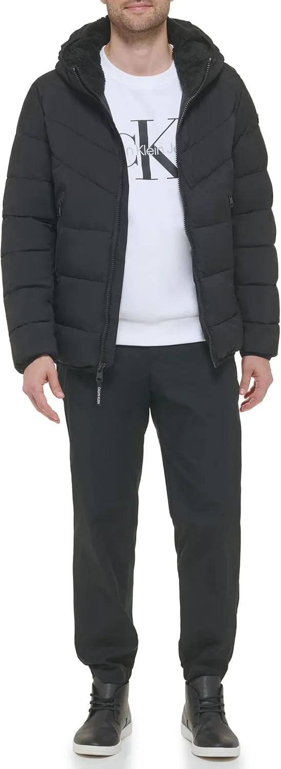 Calvin Klein Men's Snap Front Puffer Jacket