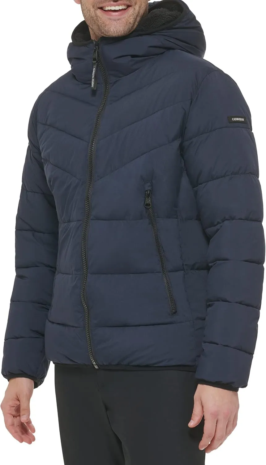 Calvin Klein Men's Snap Front Puffer Jacket